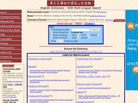 AAA 16416 AllWords Dictionary and Guide to Language Sites