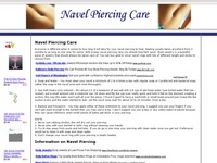Navel Piercing Care Information