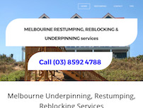 AAA 63180 Restumping Reblocking & Underpinning Melbourne