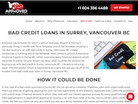 Bad Credit Car Loan Surrey, BC